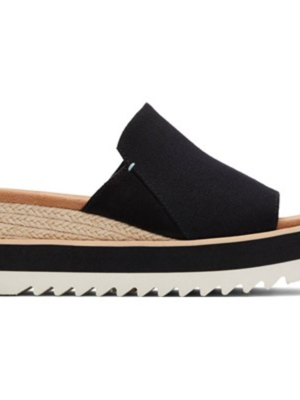 TOMS - Womens Diana Mule Sandals, size 8 US womens, color black/tan.